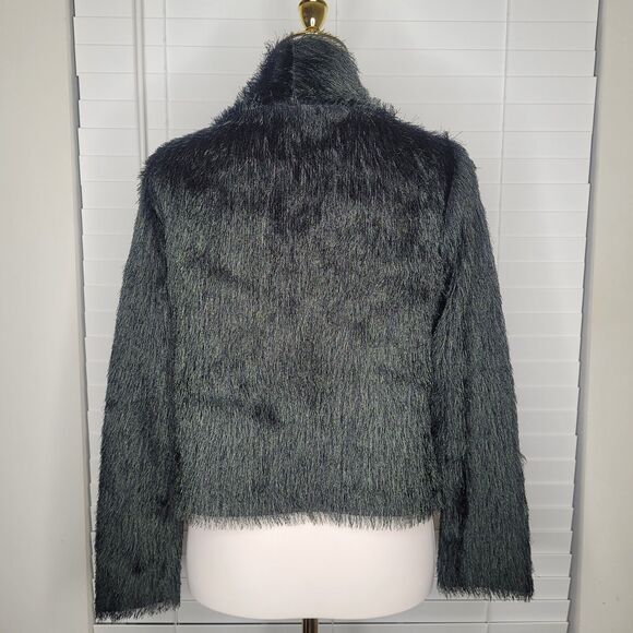 Vintage 90's Y2K Shaggy Furry Faux Mohair Gremlincore Goblincore Sweater Medium - Picture 3 of 6